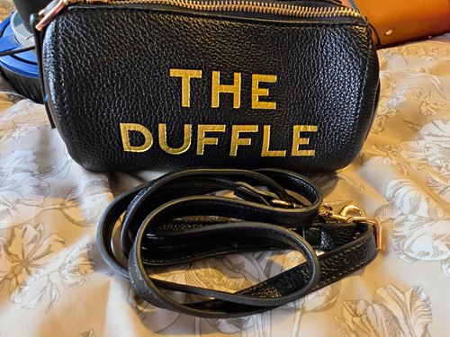 Black pebbled faux leather - black,