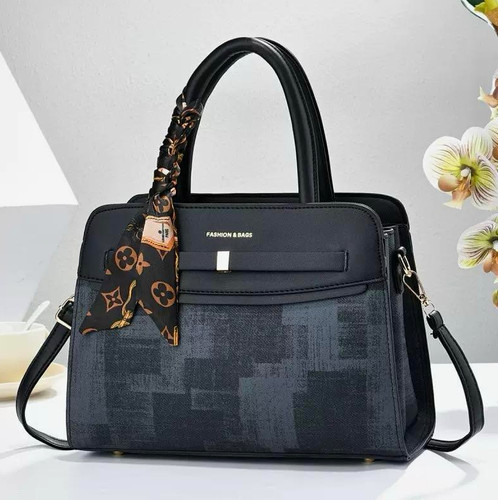 Women black faux - faux, leather