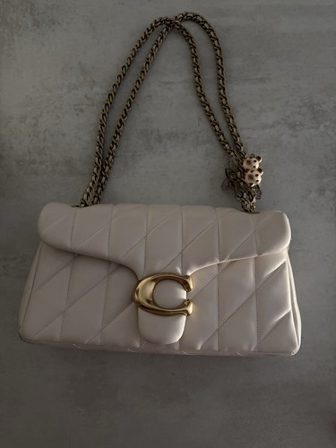 Coach ivory quilted leather - quilted,