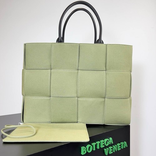 Woven green tote bag women - green,