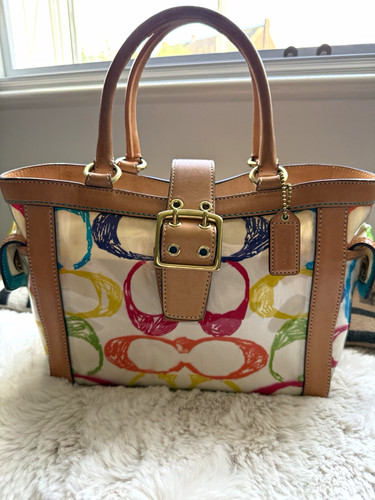 Coach multicolour canvas tan - multicolour,