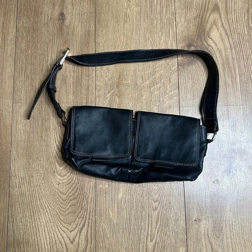 Topshop black faux leather - topshop,