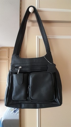 Real leather shoulder - leather, bag