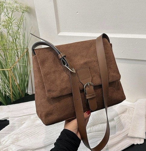Women brown faux - faux, suede