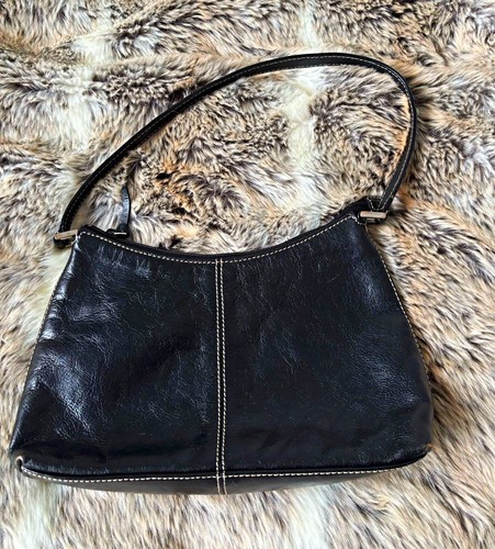 Marks spencer black leather - &,