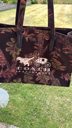 Coach floral canvas leather - coach, &