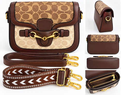 Brown beige patterned - brown,