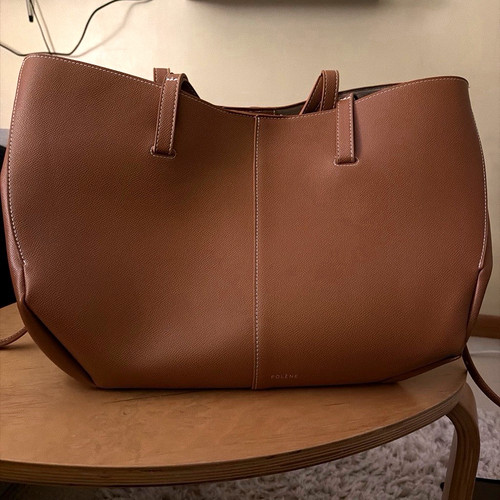 Brown pebbled leather - pebbled, bag