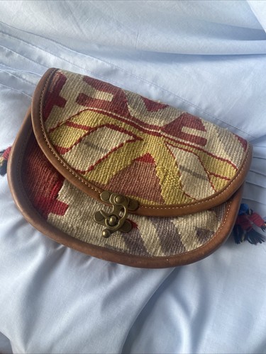 Kilim bag and leather - kilim,