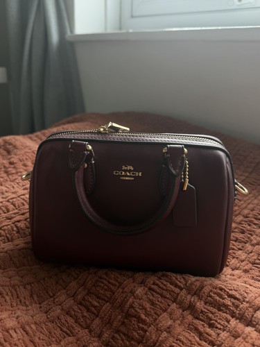Coach burgundy leather satchel - coach,