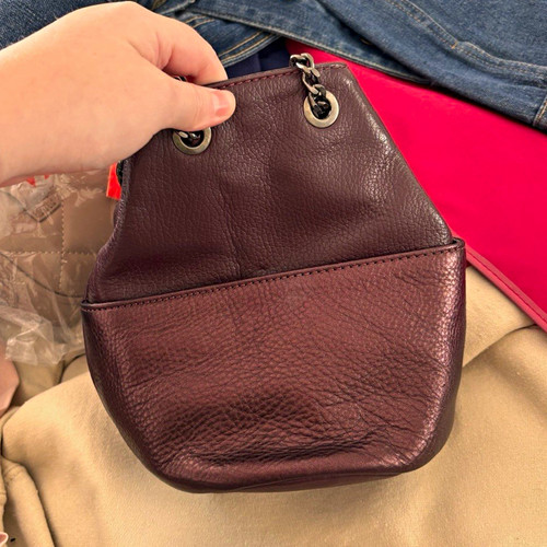 Women burgundy pebbled - women’s,