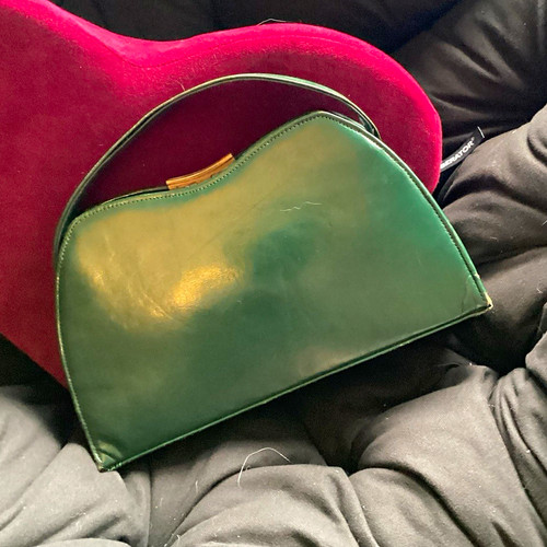 Womens green leather top - womens,