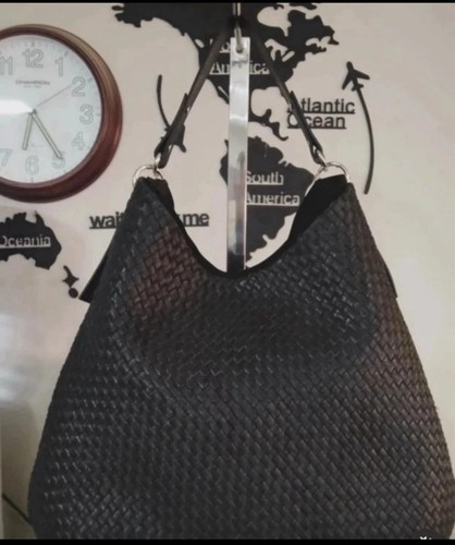 Leather handbag - leather,