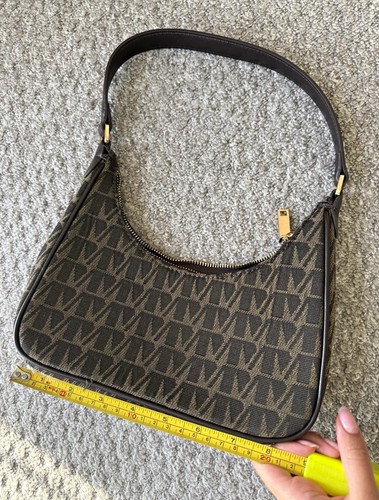Mango monogram brown - monogram, shoulder