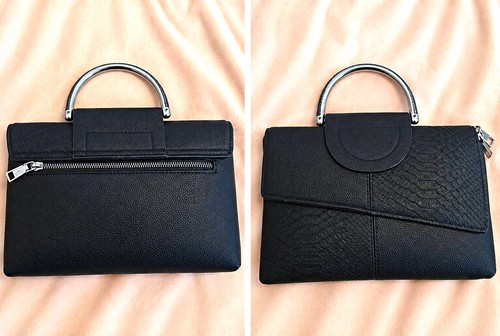 Women black faux leather - black,