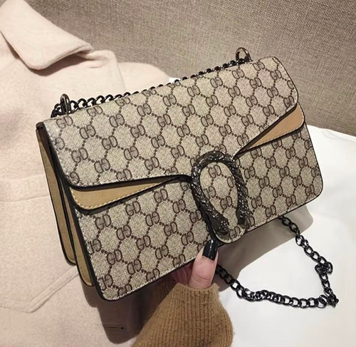 Women beige brown monogram - beige/brown,