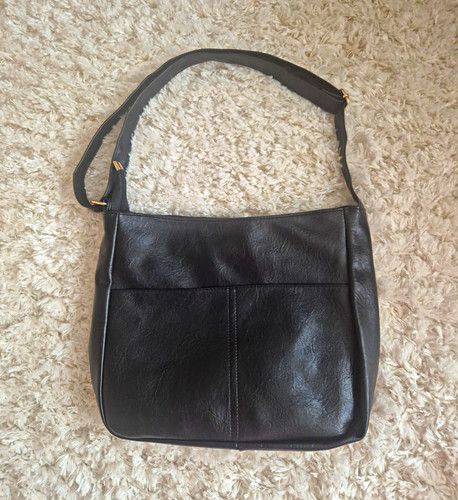 Women black faux leather - black,
