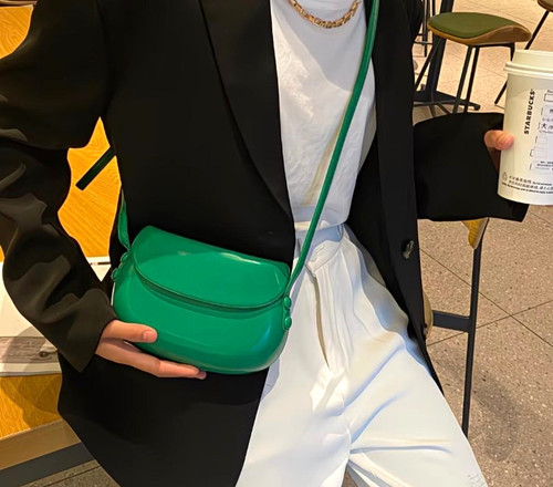 Women green faux leather - faux,
