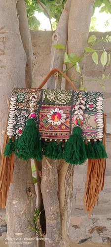 Handmade embroidered shoulder