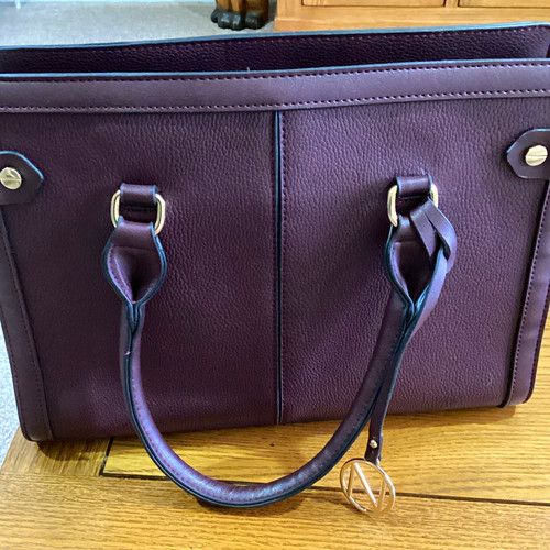 Burgundy faux leather pebbled - leather,