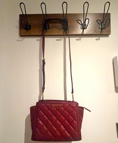 Michael kors burgundy quilted - michael,