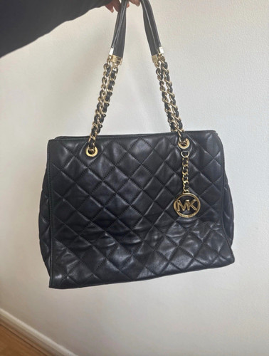 Michael kors black quilted - michael,