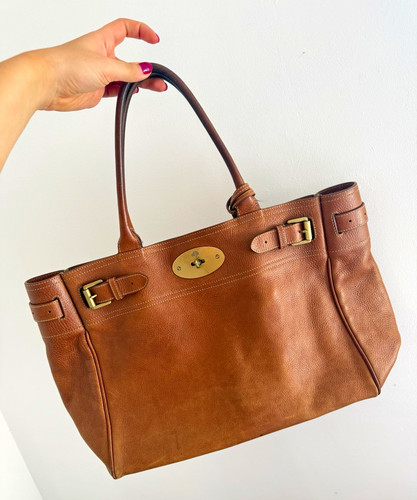 Mulberry brown pebbled leather - brown,