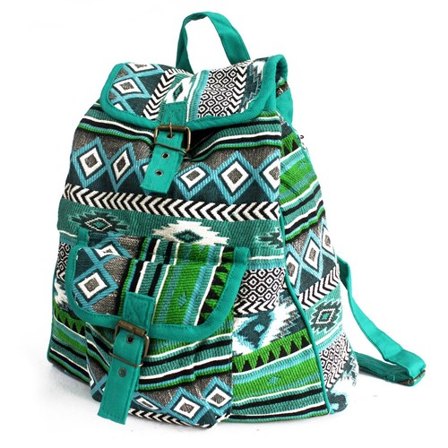Jacquard bag teal - -, backpack