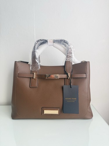 Beautiful brown midi tote bag - beautiful,