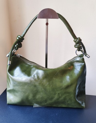 Khaki dark green faux - dark,