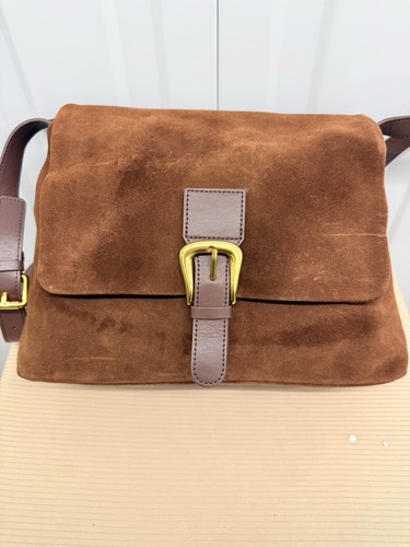 Brown big suede shoulder - brown,