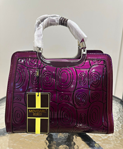 Movdarl purple patent faux - patent,
