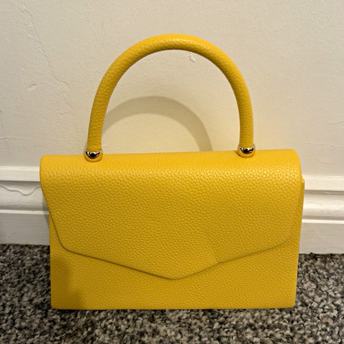 Yellow faux leather pebbled - faux,