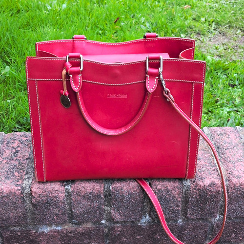 Dooney bourke red - dooney, leather