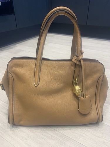 Alexander mcqueen tan pebbled - mcqueen,