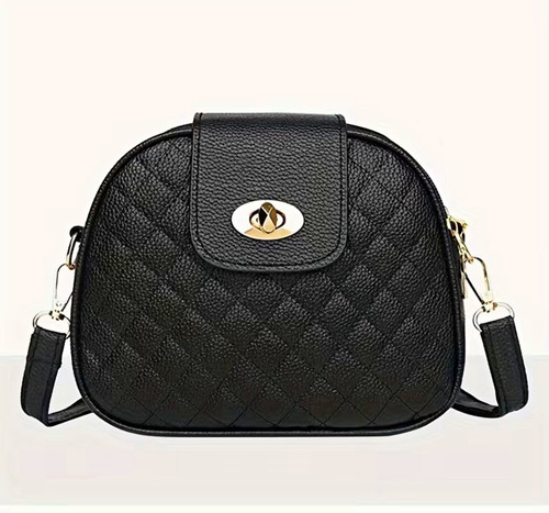 Women black quilted - quilted, faux