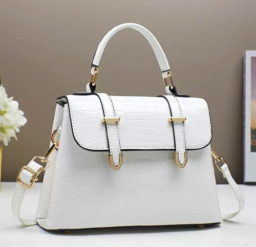Women white faux leather - white,