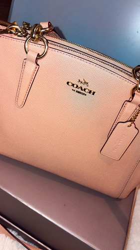 Coach medium pink pebbled - coach,