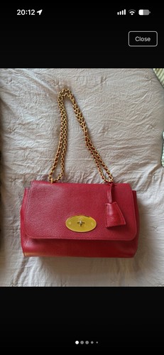 Mulberry large lily bag red - large, bag.