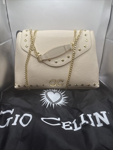 Gio cellini beige handbag with - gio,