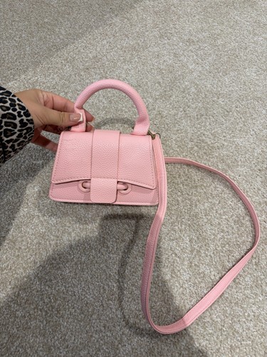 Pink pebbled leather mini - pink,