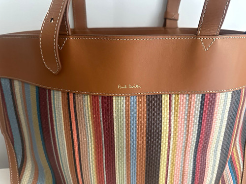 Paul smith striped woven tote - smith,