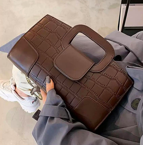 Women brown faux leather - brown,